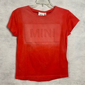 OEM Genuine Mini Cooper T-Shirt Women's Size XXS Coral Wordmark NWT